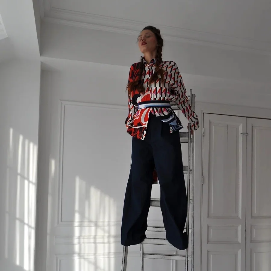 Рубашка из вискозы "Начало"