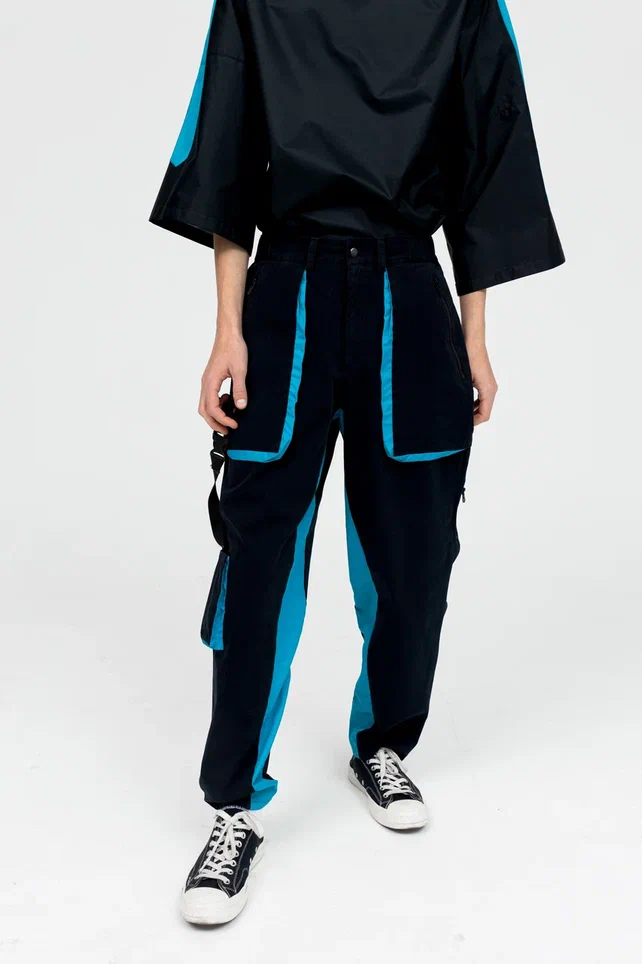 Спортивный костюм в стиле киберпанк (Футболка и штаны)