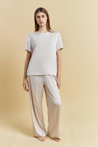 Футболка из натурального шелка