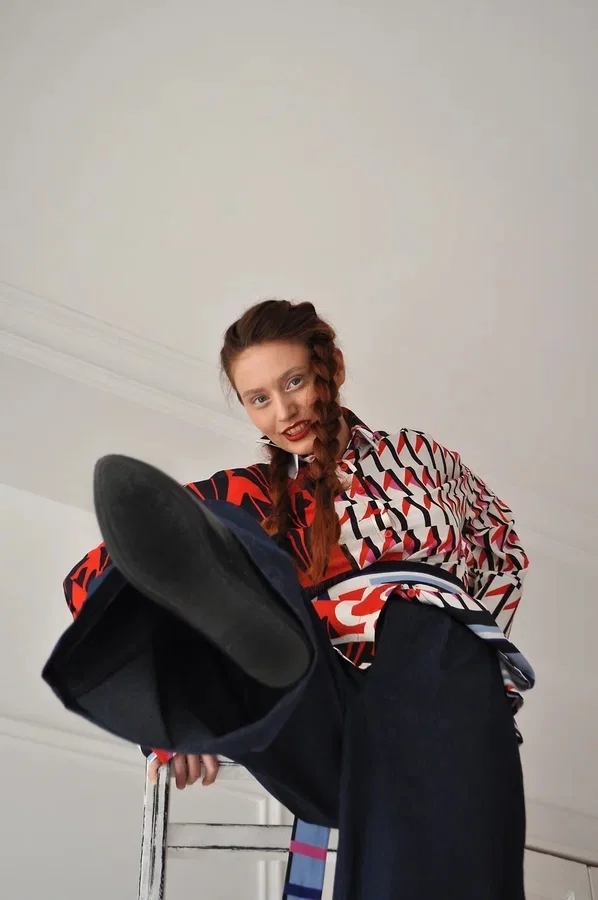 Рубашка из вискозы "Начало"