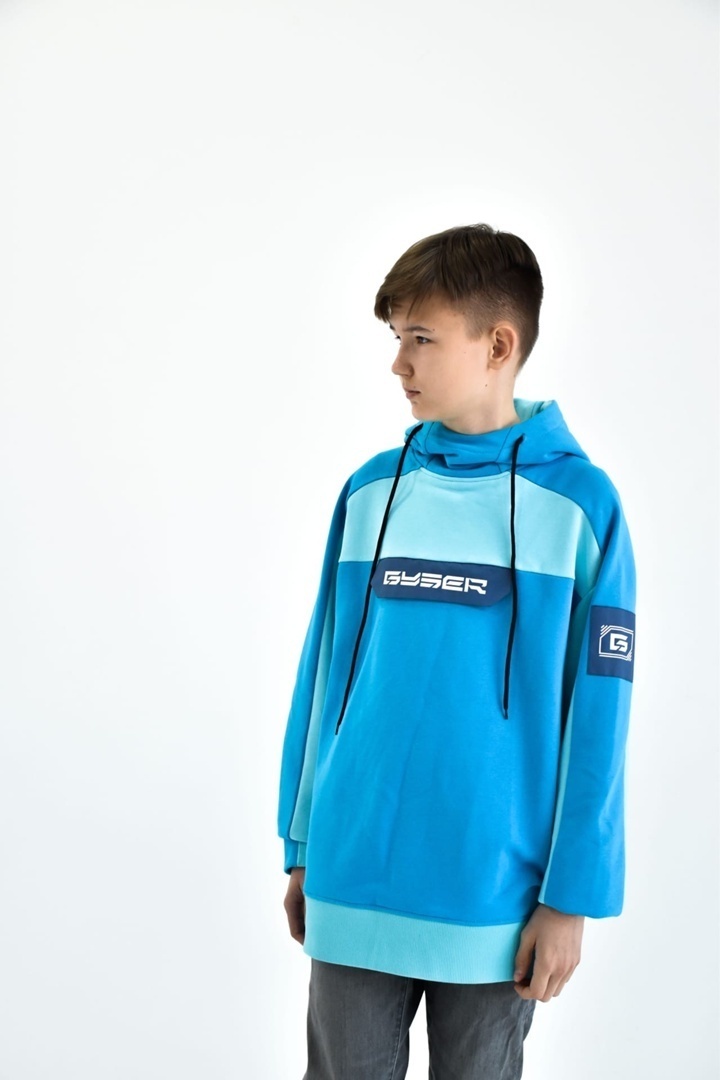 Толстовка светло-синяя