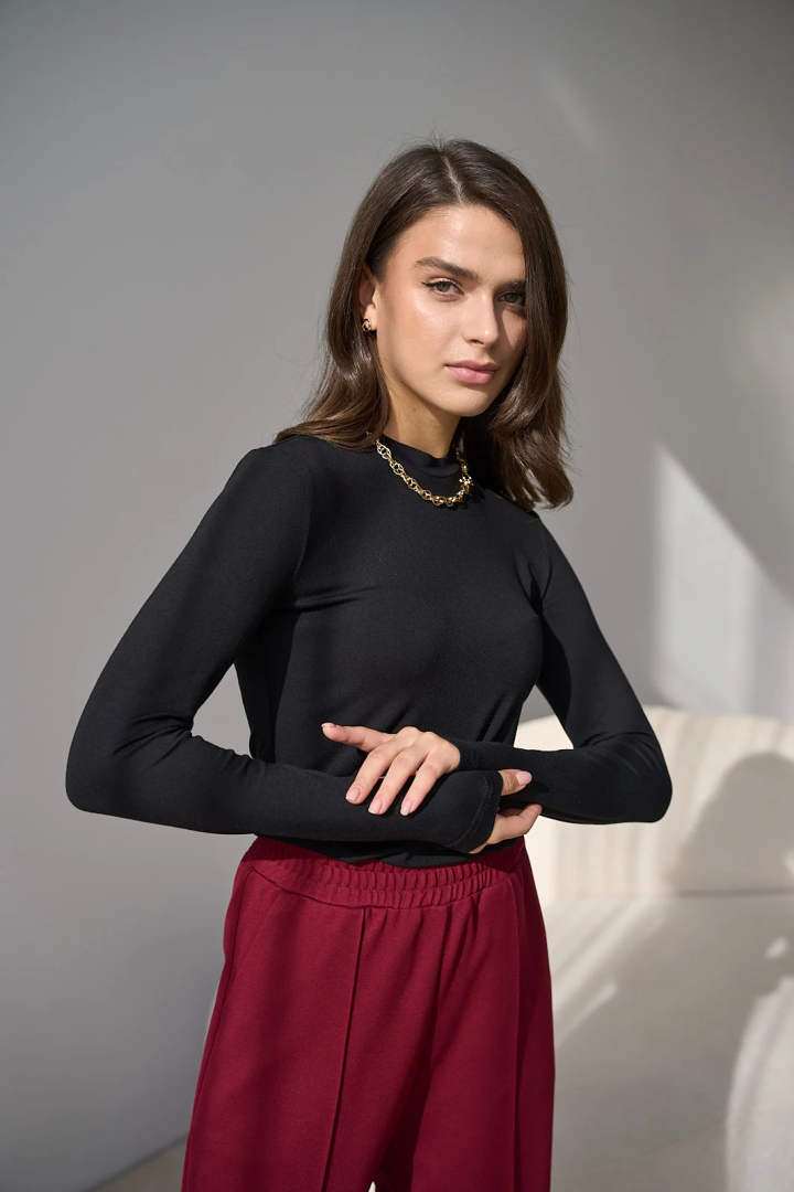 Лонгслив из вискозы