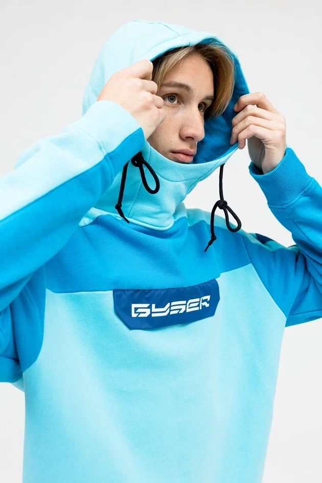 Толстовка бирюзовая