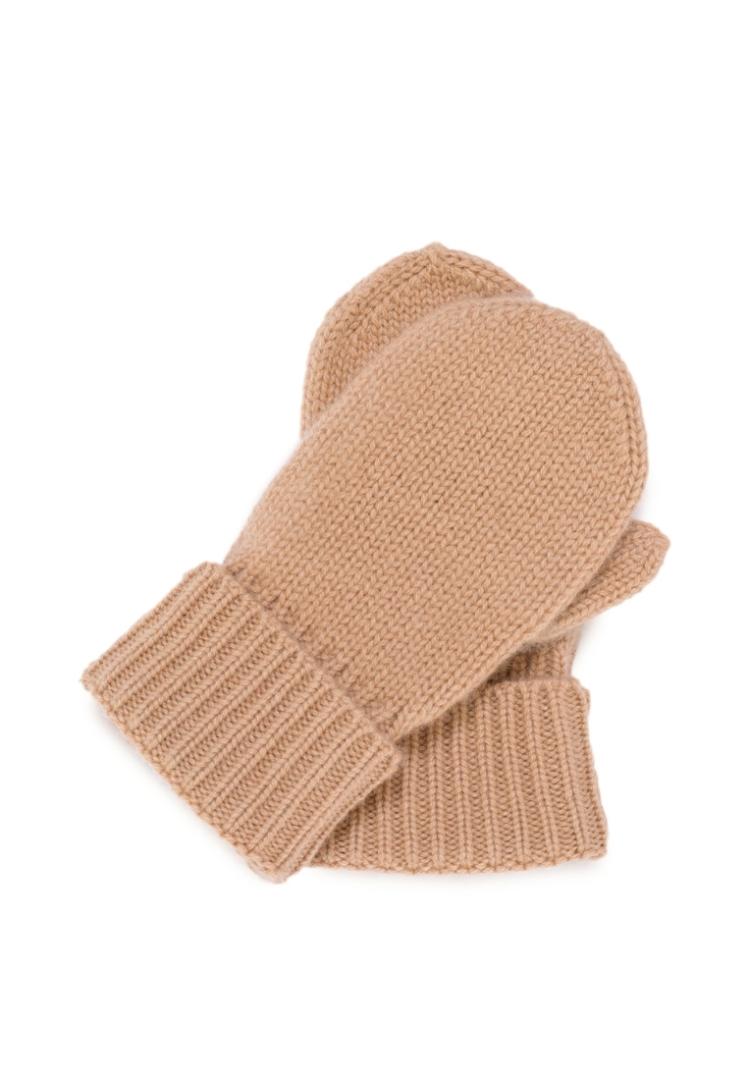 Варежки из кашемира детские "Кремовый Латте"