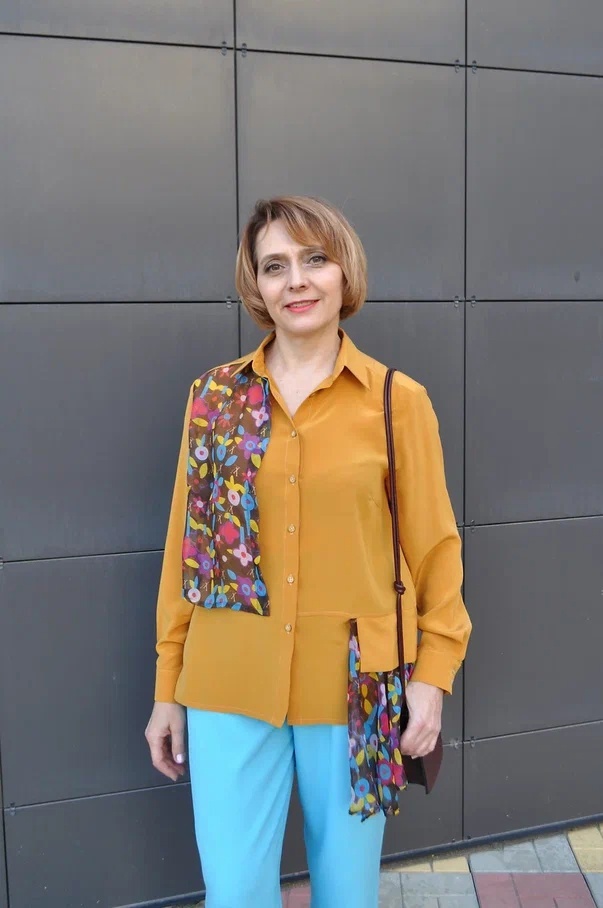 Рубашка женская шёлковая