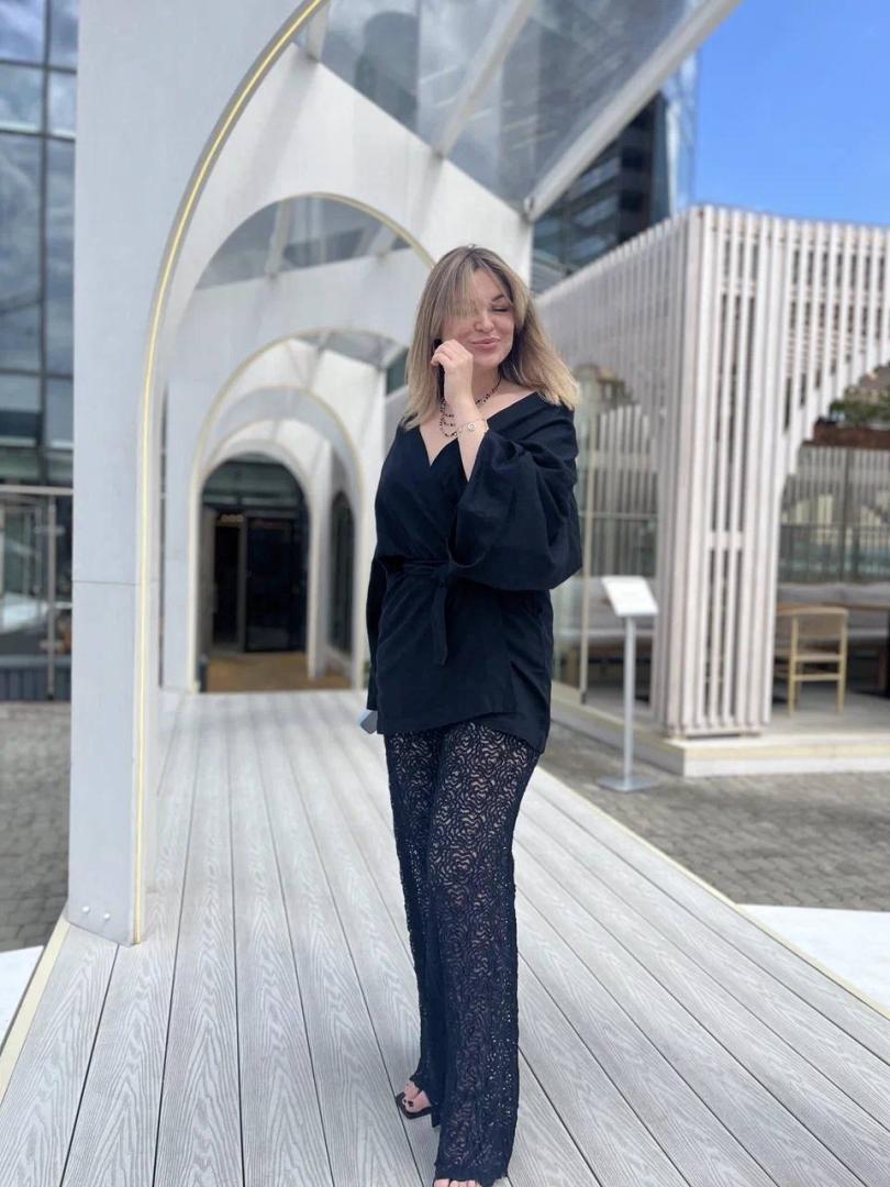 Брюки кружевные