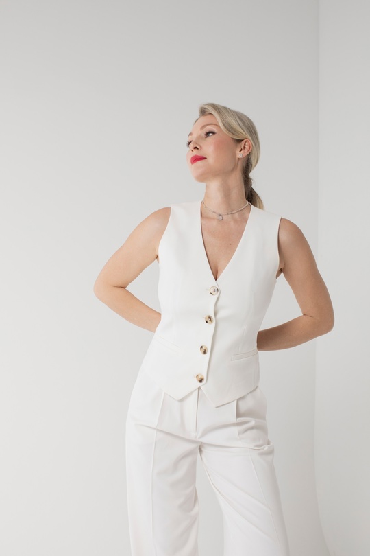 Жилет женский "Молочный"