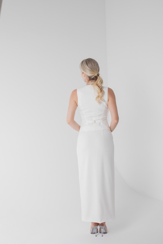 Юбка-карандаш "Молочный"