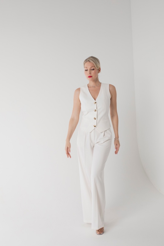 Брюки Палаццо "Молочный"