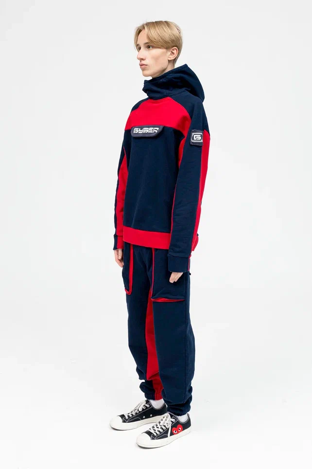 Спортивный костюм в стиле киберпанк "Red"