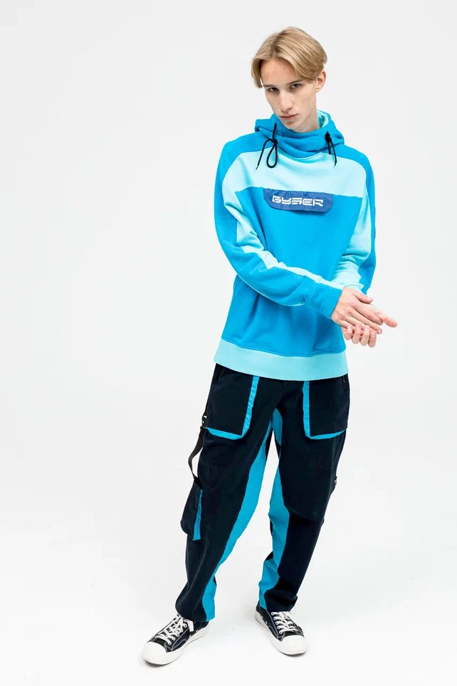 Спортивный костюм светло-синий (Худи и брюки)