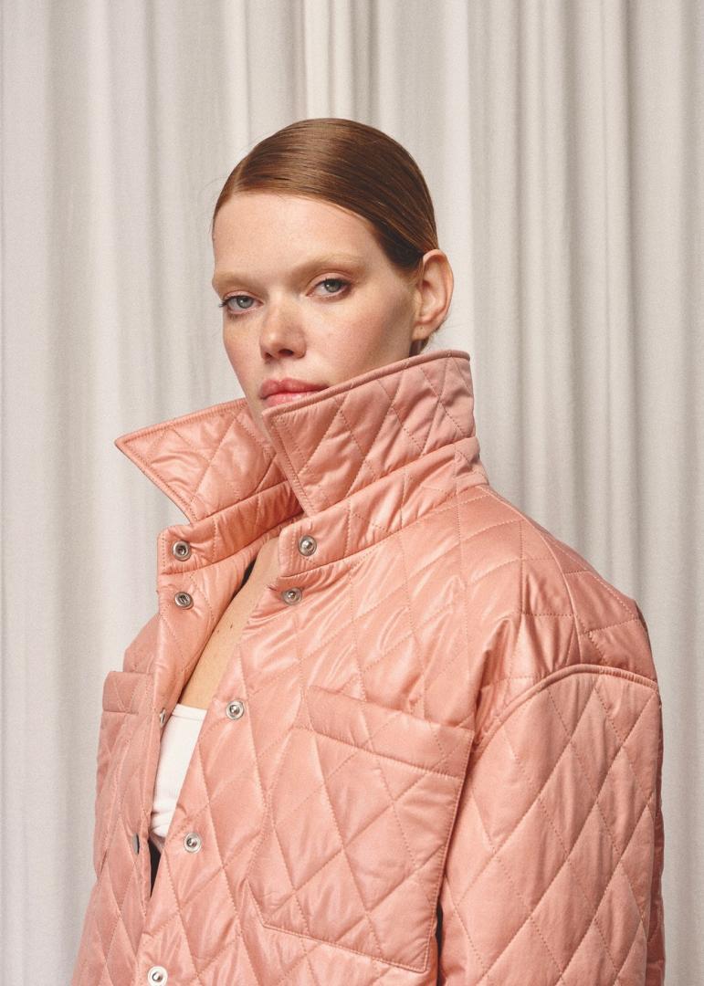 Стеганая куртка-рубашка