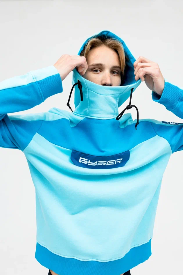 Толстовка бирюзовая