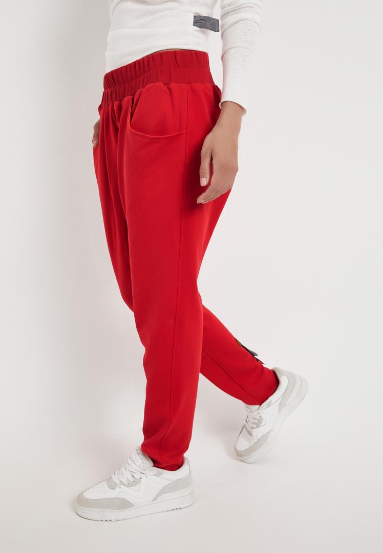 Брюки галифе красные 