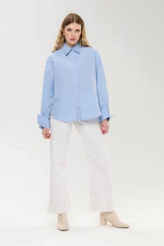Рубашка голубая "Соллия"