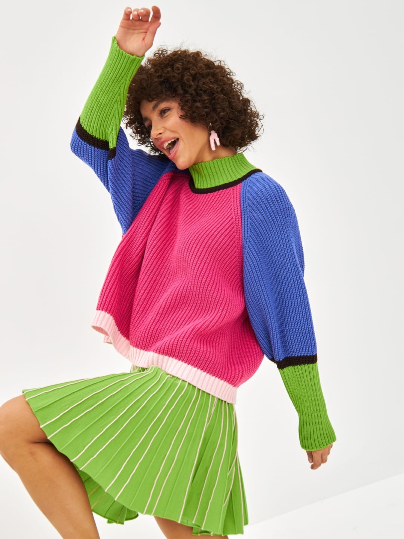 Юбка трикотажная Green Pink