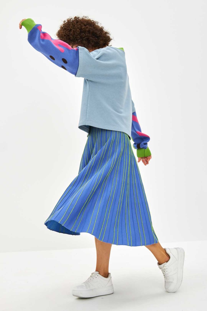 Юбка трикотажная Blue Green