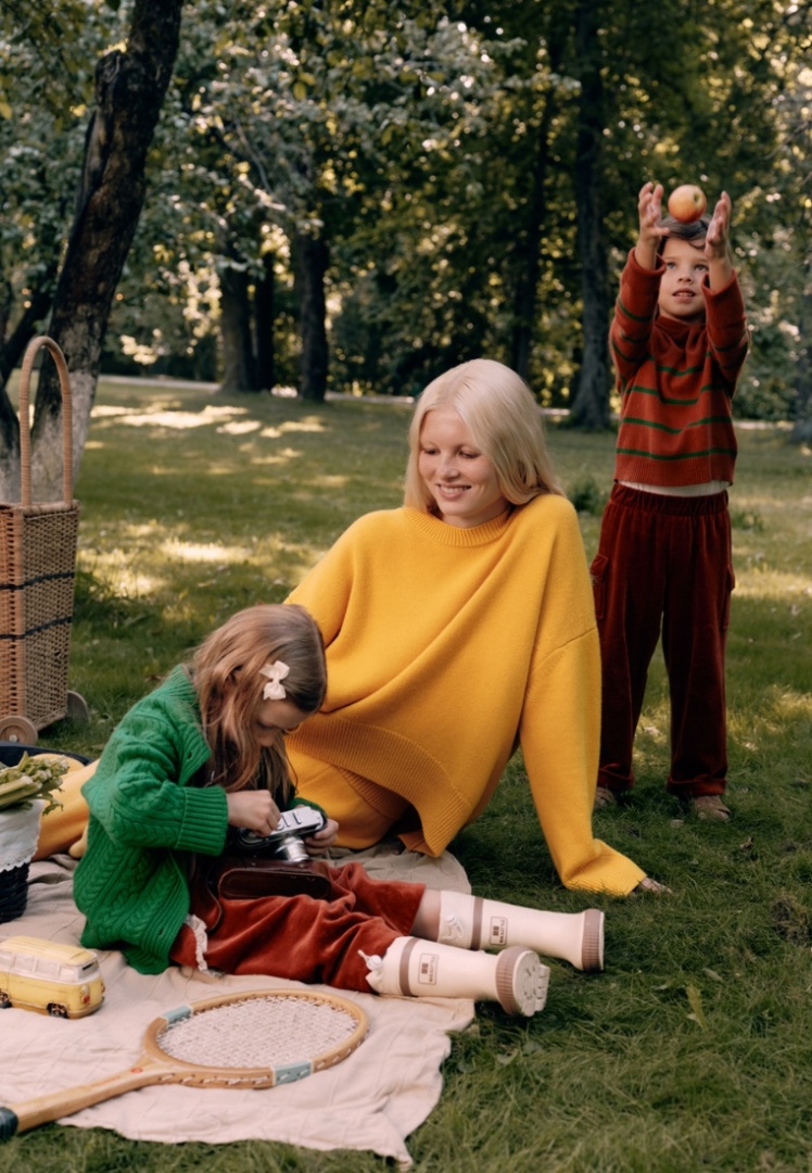 Свитер из кашемира "Цветочный Мед"