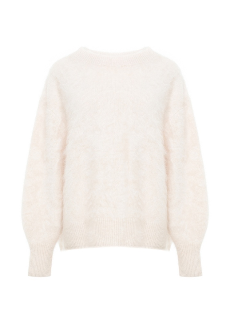 Свитер из пушистого кашемира "Сливочный Пломбир"