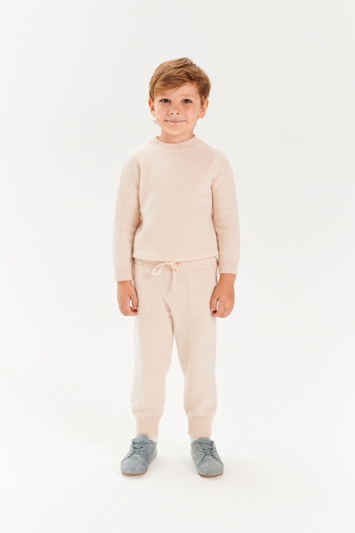Джоггеры из кашемира детские "Взбитые Сливки"