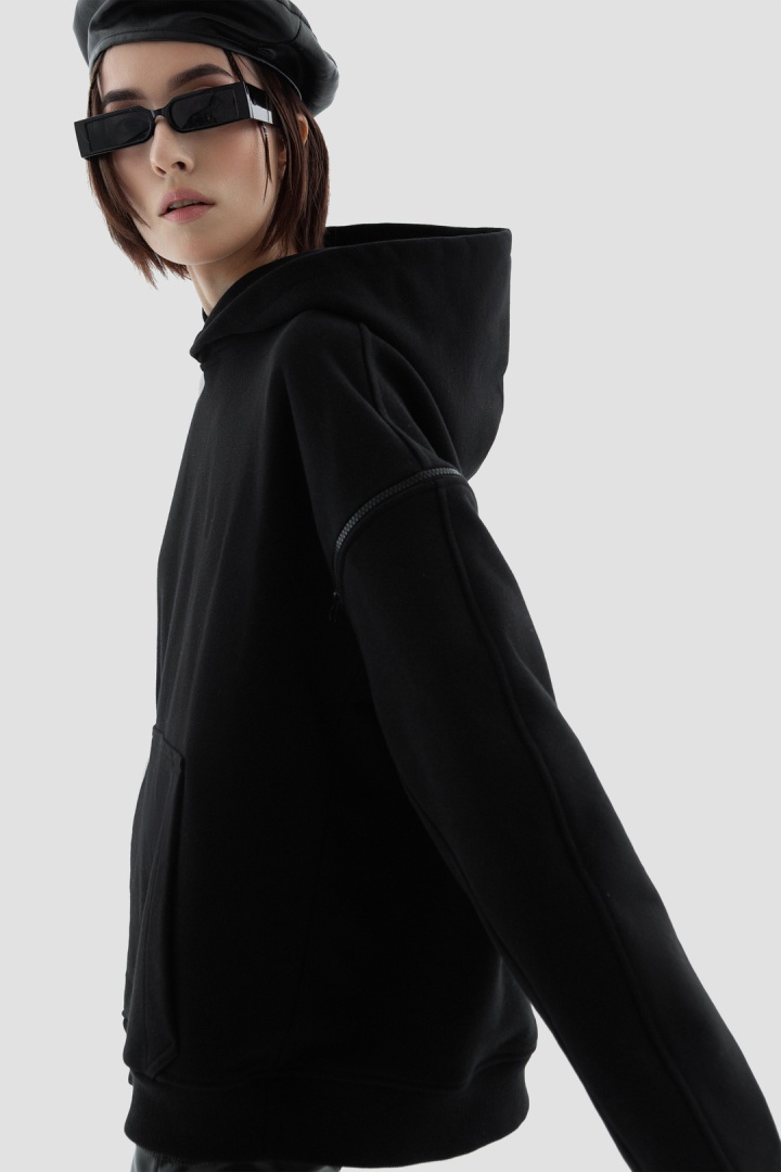 Худи Hoodie Zipper Black