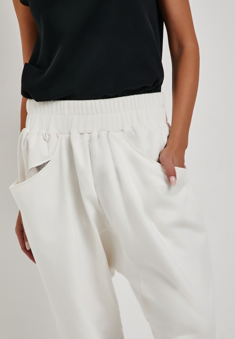 Брюки галифе белые