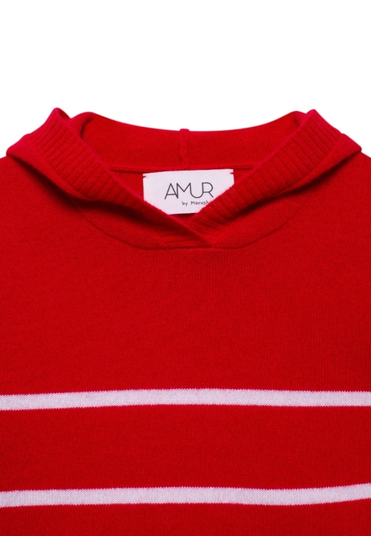 Худи из кашемира детское "Вишня с Пломбиром"