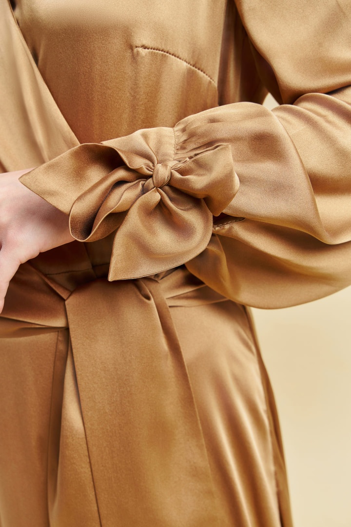 Шелковый халат 