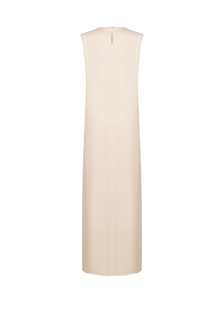 Платье длинное из шелкового бамбука "Легкий румянец на Игристом"