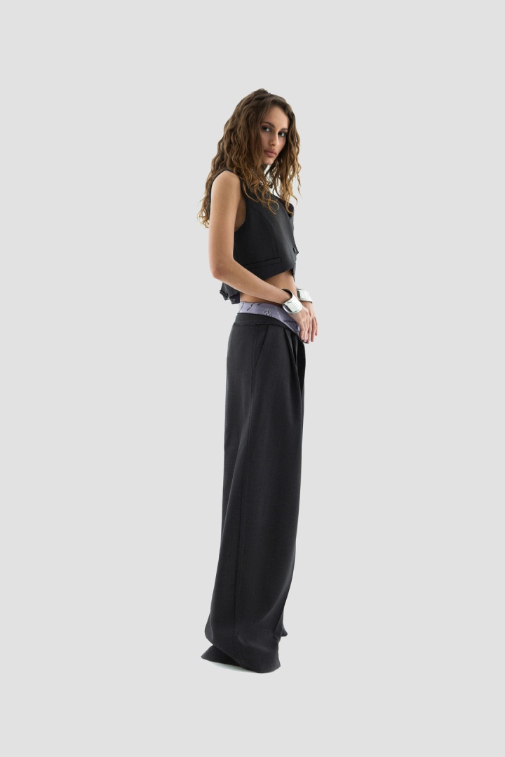 Брюки Street Palazzo Pants Gray