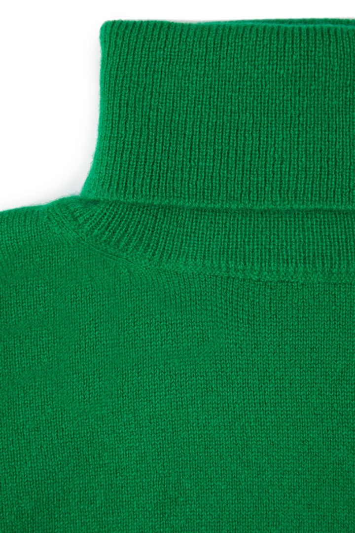 Водолазка из кашемира детская "Майская Зелень"