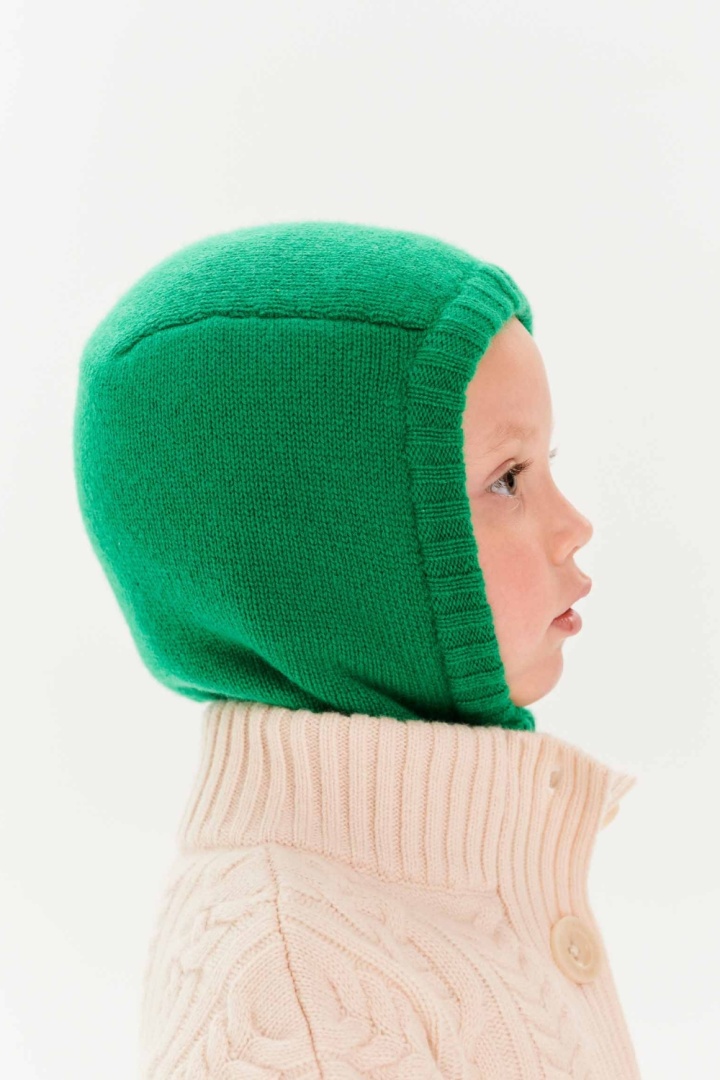Балаклава из кашемира детская "Майская Зелень"