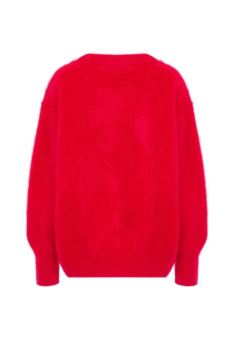 Свитер из пушистого кашемира "Вишня Барбадоса"