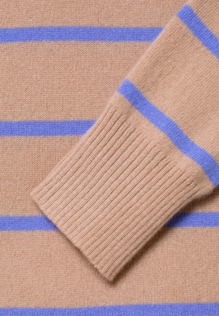 Худи из кашемира детское "Латте с Васильками"