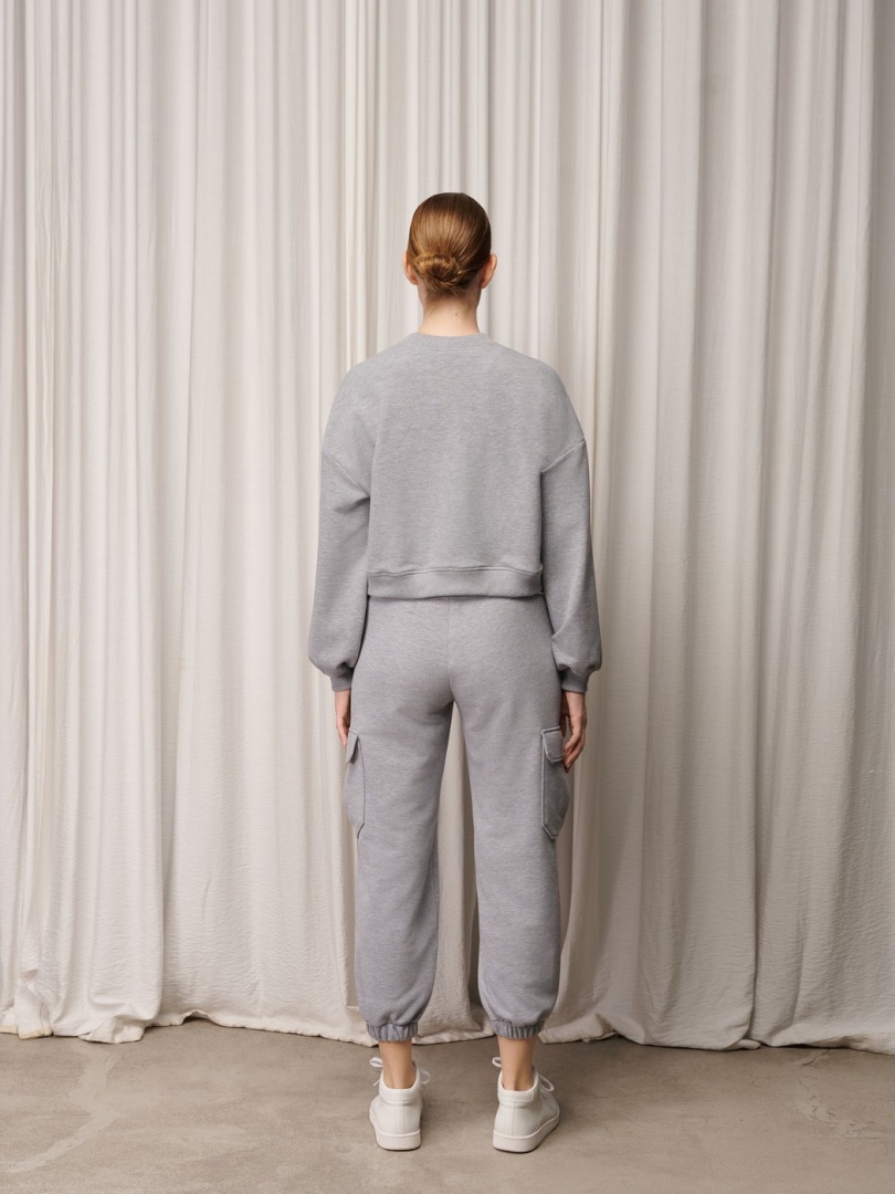 Костюм из хлопкового футера