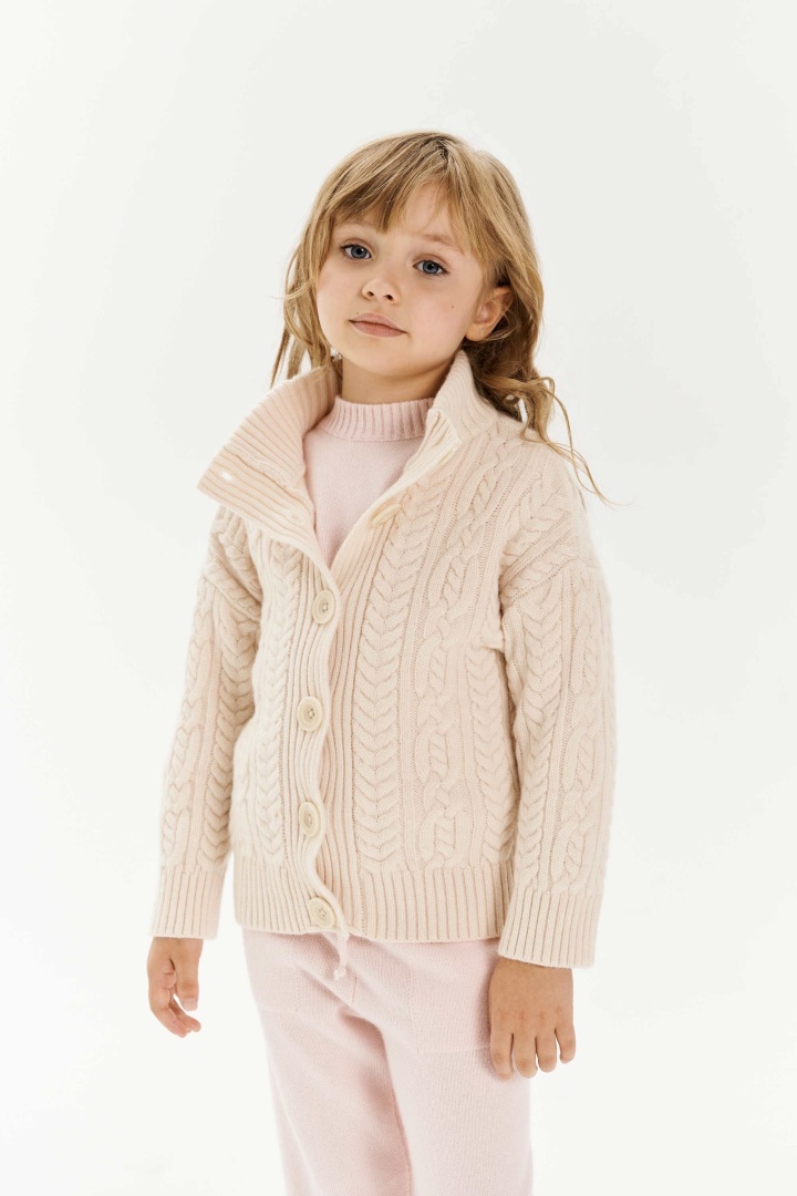 Кардиган из кашемира детский "Взбитые Сливки"
