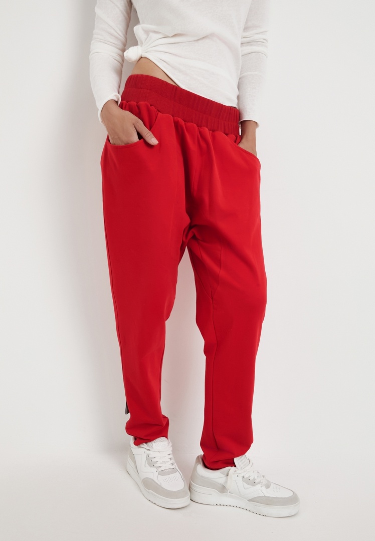 Брюки галифе красные 