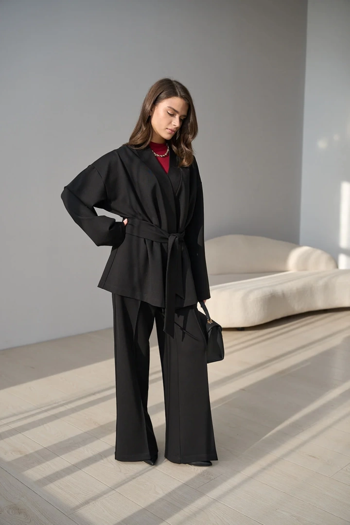 Жакет с поясом