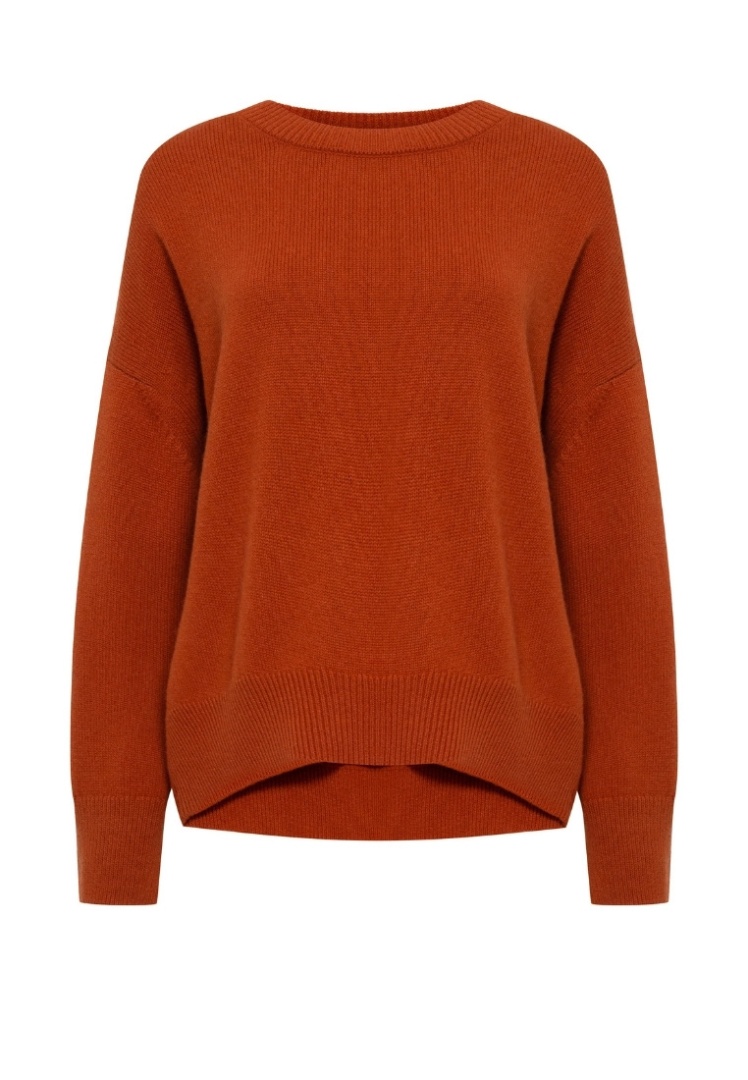 Свитер из кашемира "Терракотовый Закат"