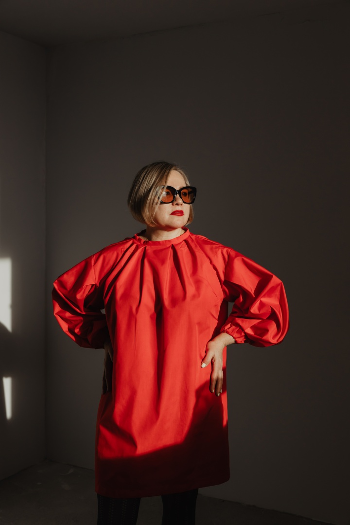 Платье "Красный Цветок"