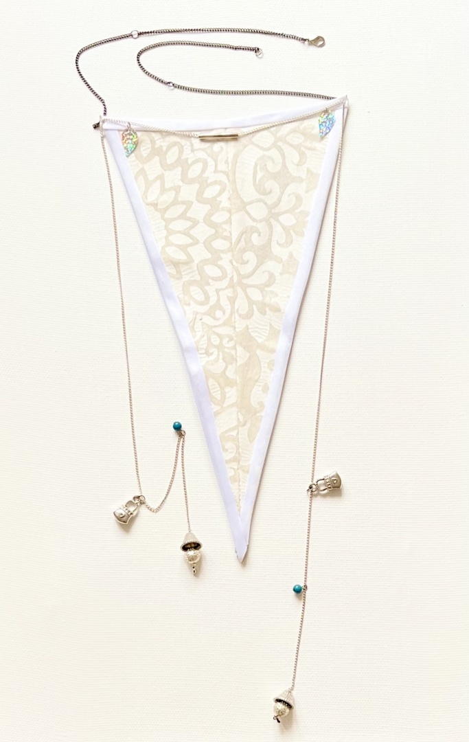 Серый двусторонний галстук