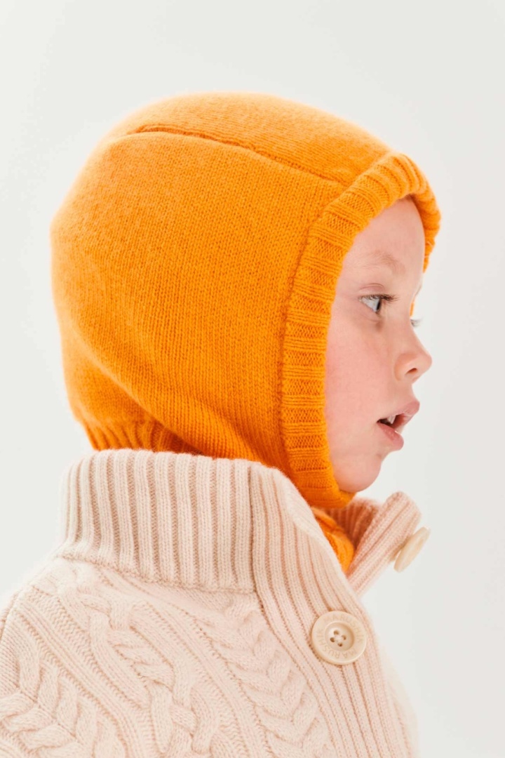 Балаклава из кашемира детская "Сочный Абрикос"