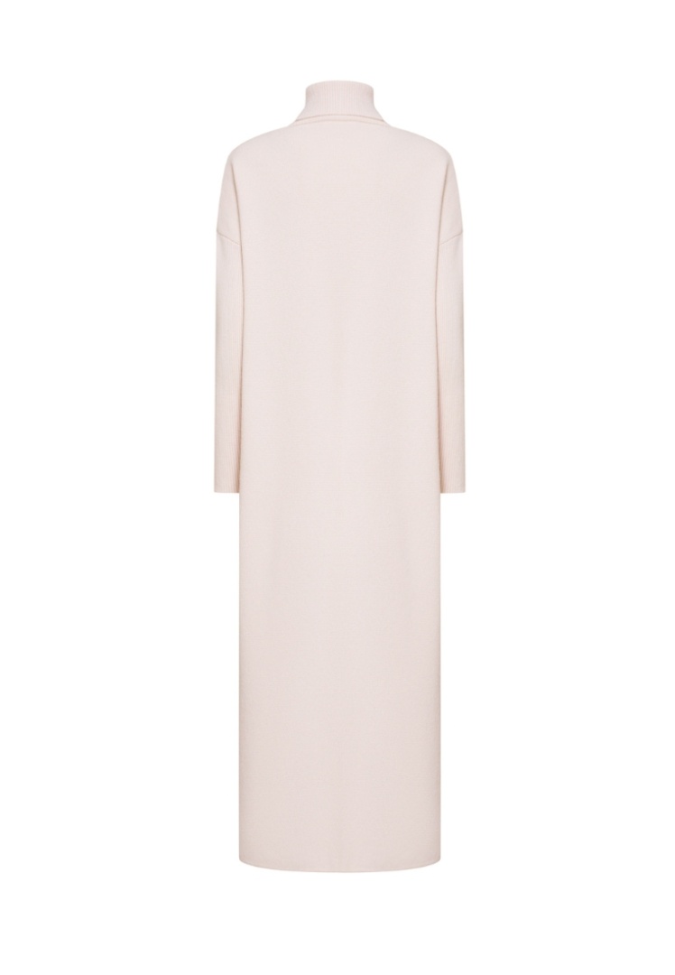 Платье-уют из органического кашемира "Взбитые Сливки"