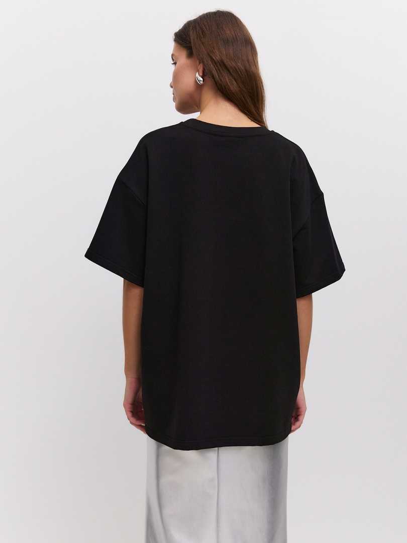 Футболка оверсайз черная