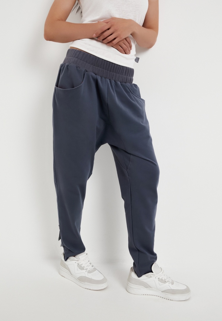 Брюки галифе серые