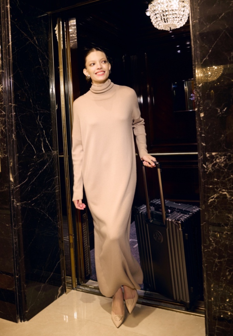 Платье-уют с кашемиром "Теплый Тауп"